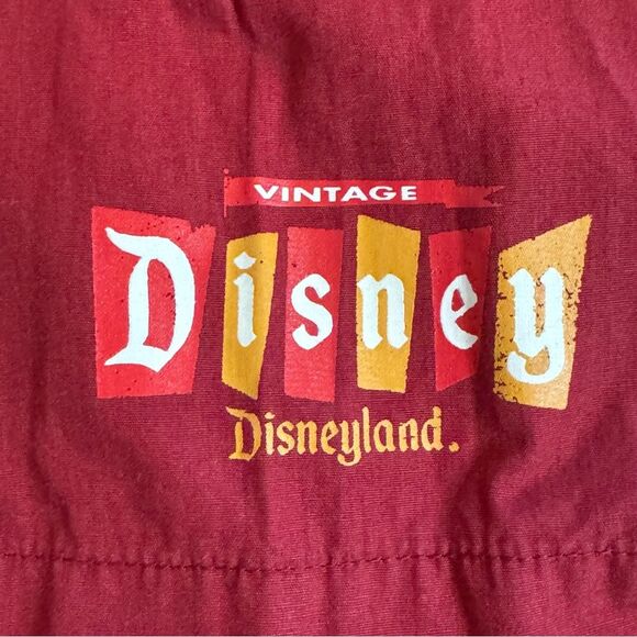 Disney Three Little Pigs Pig Bros Construction Button Up Shirt Top Size L - Picture 5 of 7